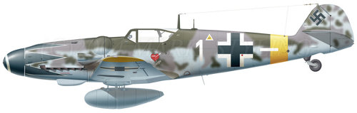 messerschmitt bf 109g hartmann