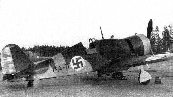 Un Fiat G.50 dell'aeronautica finlandese, 1940