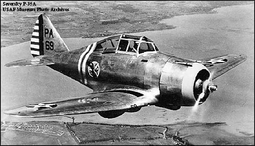 Seversky P-35 in volo
