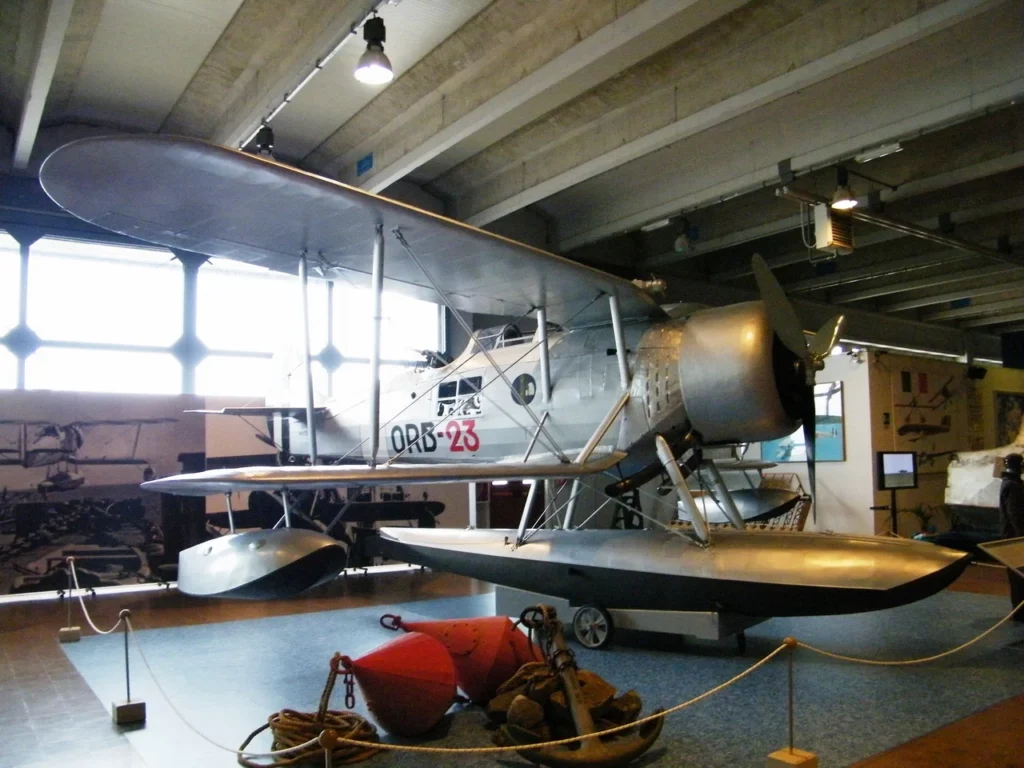 Il Ro.43 esposto al Museo storico dell'Aeronautica Militare