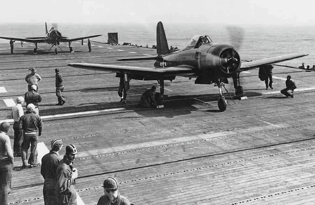 Test sulla USS Ranger, 1945