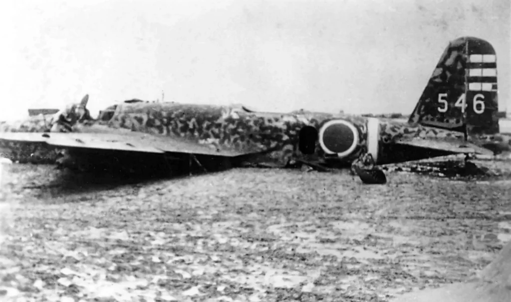 Mitsubishi Ki-21 abbattuto, Okinawa