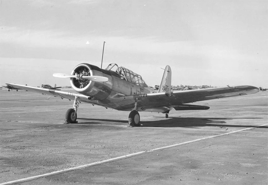 Vultee BT-13 a Minter Field, California, 1 Marzo 1943