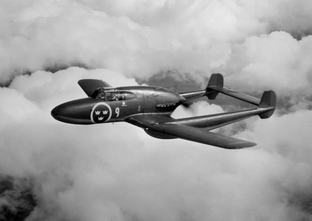 Saab 21R in volo