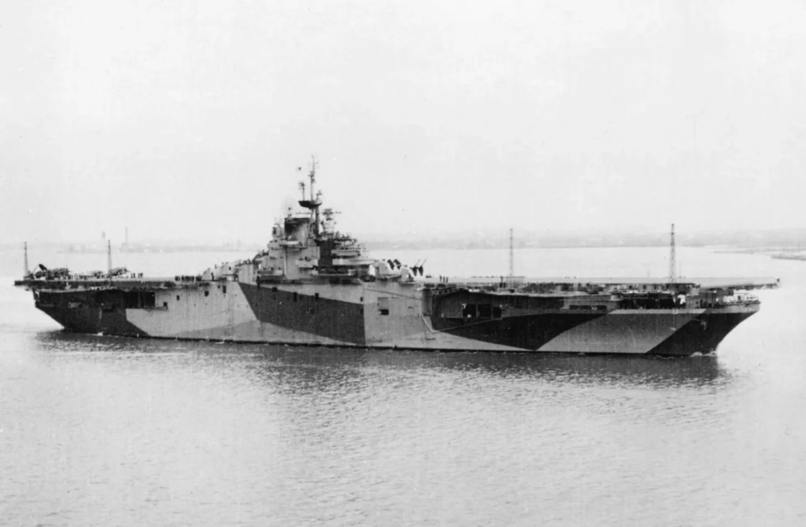 La USS Antietam nel 1945 La USS Antietam nel 1945