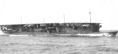 La portaerei Giapponese Ryūjō il 9 settembre 1934