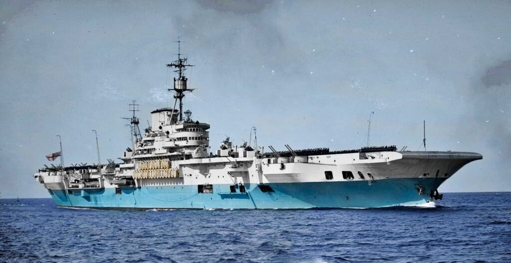 HMS_Implacable_(R-86) HMS Implacable 1946